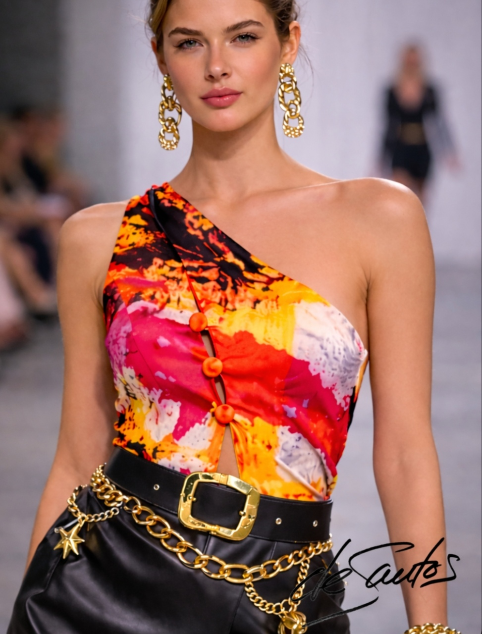 Orange Asymmetric Top — DESANTOS