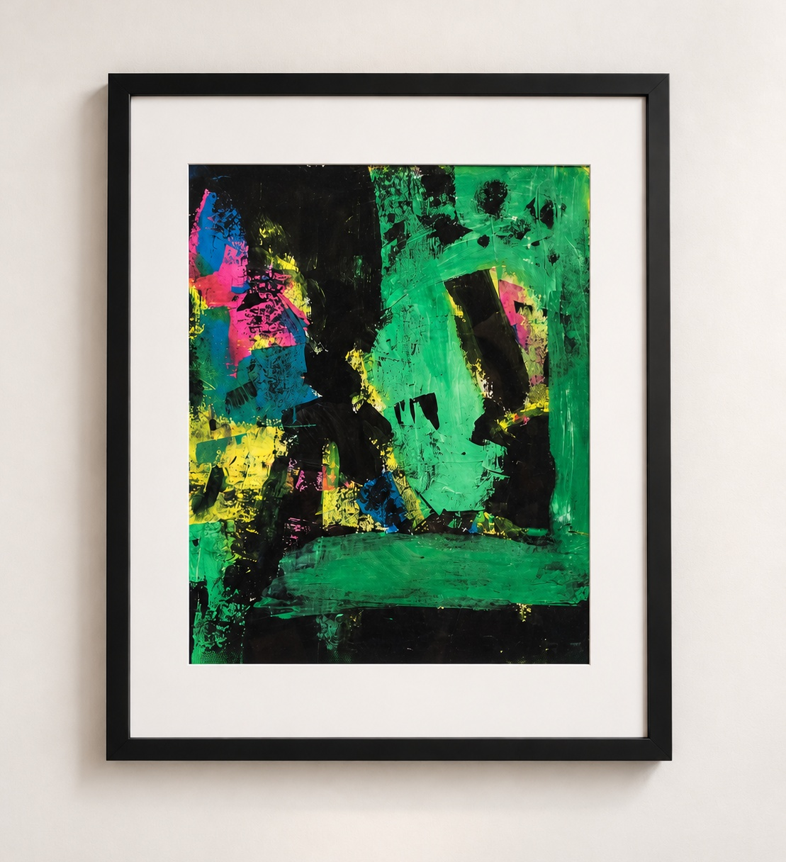 Green (2020) — Acrylic on paper. Artwork photograph