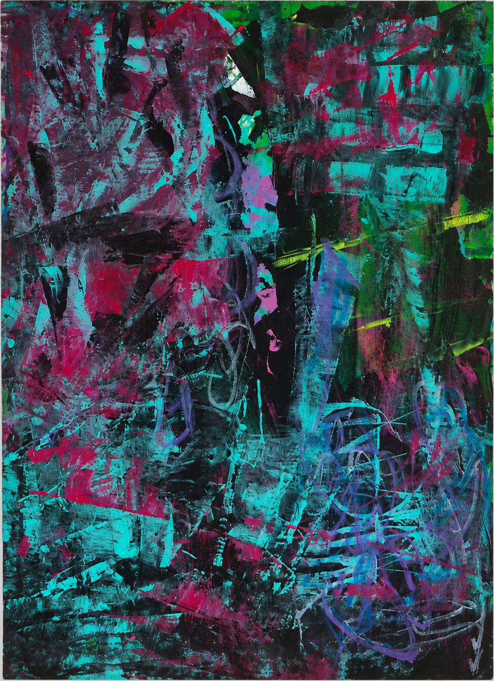 Untitled (2021) — Acrylic on canvas. Artwork photograph