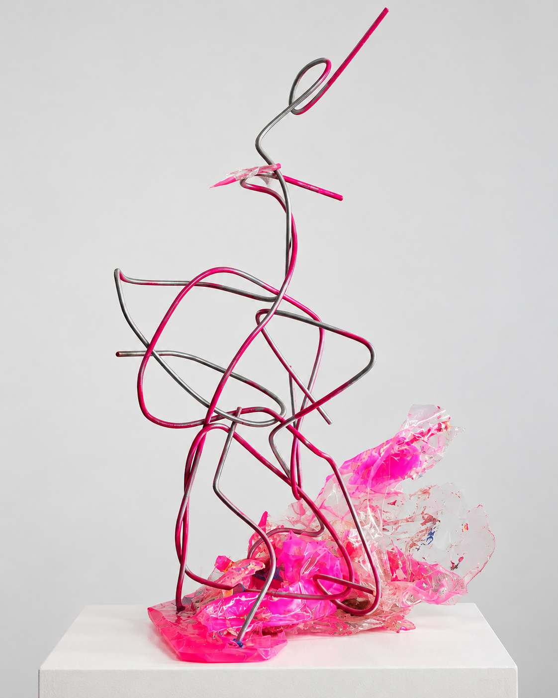 She Dancing at Dawn on the Bank of the Seine River (2024) — Mixed-media sculpture. Artwork photograph