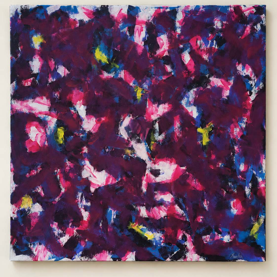 Sparks (2021) — Acrylic on canvas. Artwork photograph