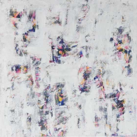 What Remains of Color (2023) — Acrylic on canvas. Artwork photograph